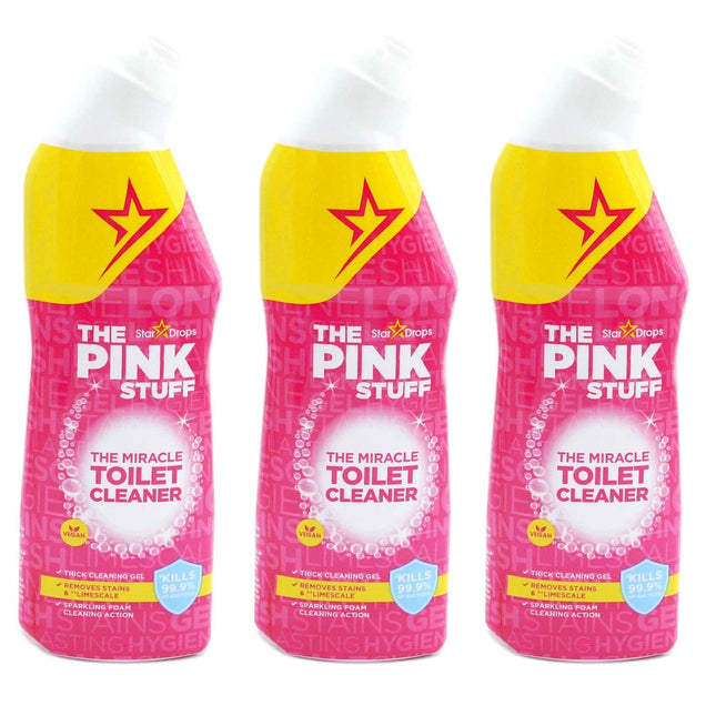 3 x The Pink Stuff The Miracle Toilet Cleaner, 750ml