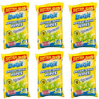 6 x 50 Pack Duzzit Anti Bacterial Wipes Safe For Kitchen Surfaces, Bins And Bathrooms
