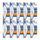 Status 28w 37w Watt E14 SES Small Screw In Clear Halogen Saver Candle Light Bulb x 10