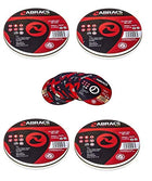 5 Packs of 10 Abracs Proflex PFET11510FI Extra Thin INOX Cutting Disc 115 x 1.0 x 22mm
