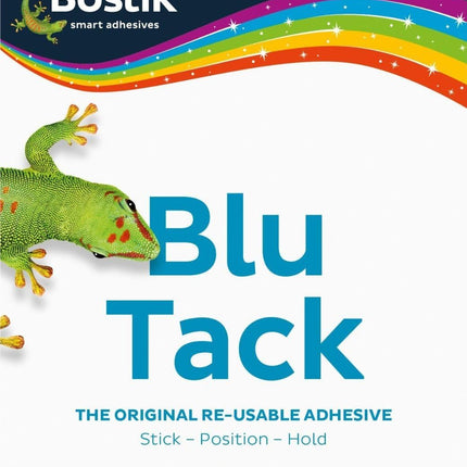 Retail Pack of 12 - Bostik Blu-tack Mastic Adhesive Non-Toxic White 60g Ref 801127