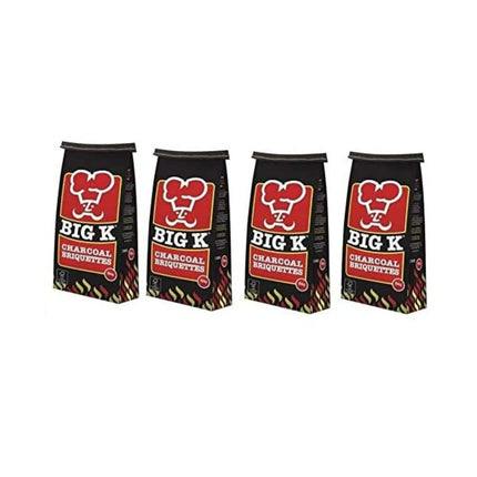 Big K 20kg Real Charcoal Briquettes for BBQ Barbecues and Restaurants