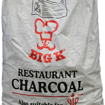 Big K Restaurant Grade Lumpwood BBQ Charcoal 100% Marabu Char Coal 15KG
