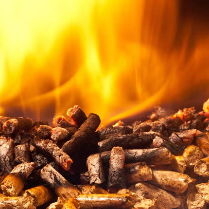 TOPLINE Big K Smokey's Premium Hardwood Pellets - 9 kg Box of 100% Natural Classic Blend Cherry, Maple & Hickory BBQ Wood Smoking Pellets with Card for Woodfire Grills, Smokers & Pizza Ovens., Brown