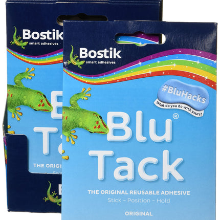 Bostik 24552 Blu-tack Mastic Adhesive Non-toxic Handy Pack Ref 801103 [Pack of 12], Blue