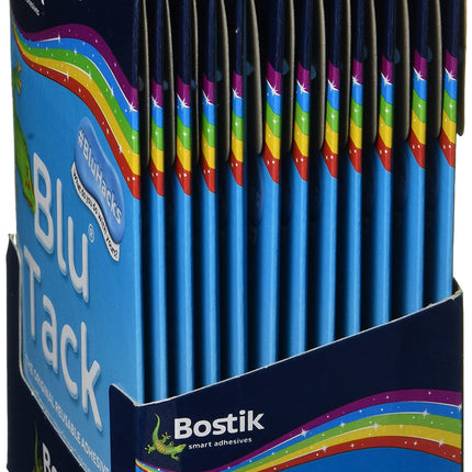 Bostik 24552 Blu-tack Mastic Adhesive Non-toxic Handy Pack Ref 801103 [Pack of 12], Blue