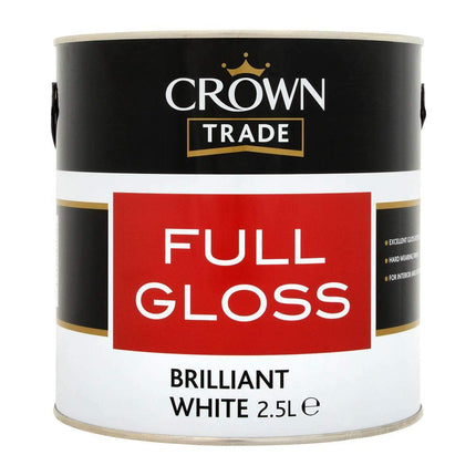 Crown Trade Gloss Brilliant White 2.5L