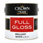 Crown Trade Gloss Brilliant White 2.5L