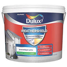 DULUX WEATHERSHIELD Smooth Masonry Paint Pure Brilliant White 10LTR
