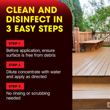 Doff Super Concentrate Path, Patio and Decking Cleaner – 2.5 Litres Concentrate – Multi-Surface Cleaner Garden & Driveways – Powerful Disinfectant & Algae Remover