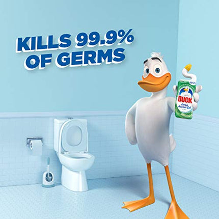 Duck Toilet Bowl Cleaner Liquid, Deep Action Gel, Pine, 750 ml, Pack of 8