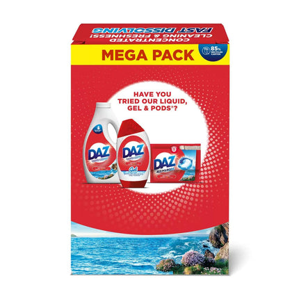 Daz Washing Powder 125 Washes – Family Pack Laundry Detergent for Brilliant Whites & Powerful Stain Removal – Long Lasting, Fresh Scent. 6.25kg