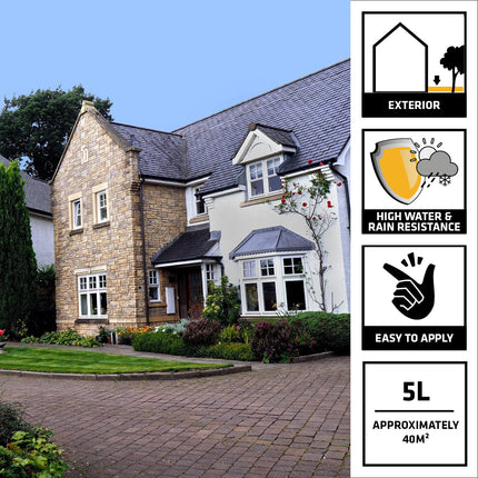 Everbuild 405 High-Performance Path and Patio Seal – Solvent-free – Clear – 5 Litre