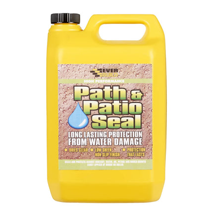 Everbuild 405 High-Performance Path and Patio Seal – Solvent-free – Clear – 5 Litre