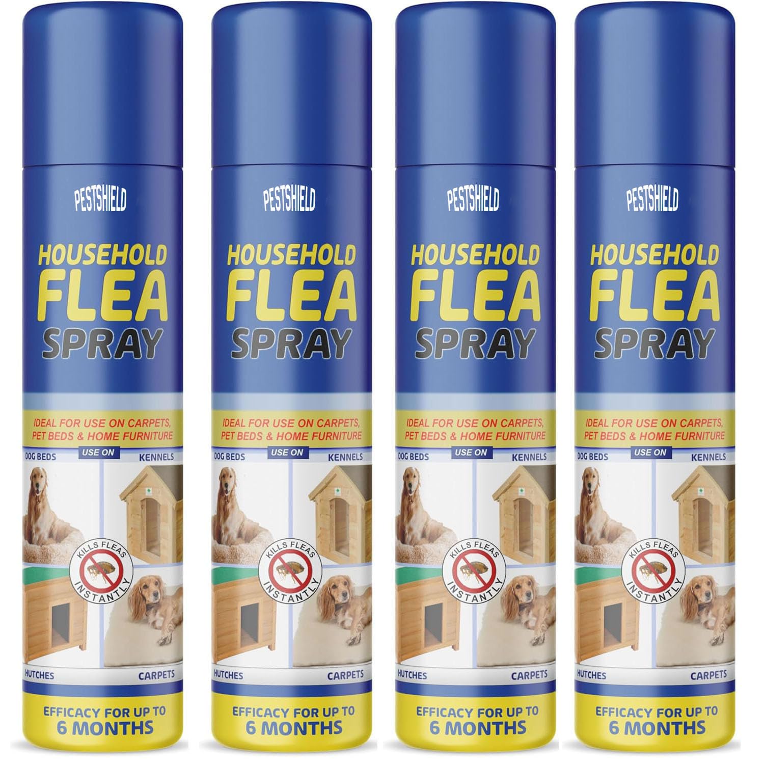Flea Spray Flea & Larvae killer Cat Dog Pets Bed Carpet Home 200 ml ca ...