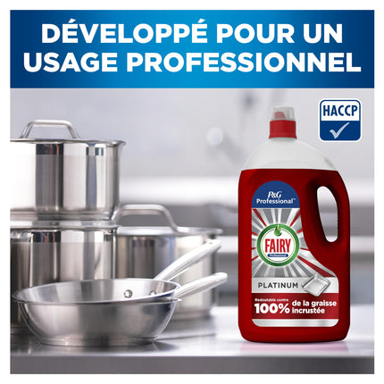 Fairy Professional Platinum Hand Dish Detergent 4 L Cleans up to 55,000 Plates