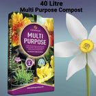 GROWMOOR Pack of 2 40L Bag Of Multi Purpose Gardening Compost Border Planting