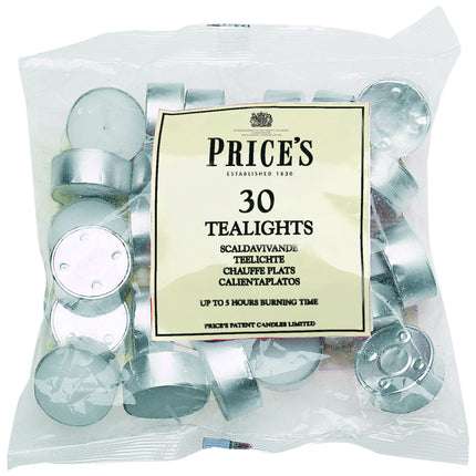 Price's Tealight Candles Bag, Pack of 30
