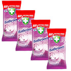 Green Shield Bathroom Surface Wipes 4 Packs = 280 Wipes - Cleans Baths Sinks & Showers and Other Home Surfaces- Home Cleaning
