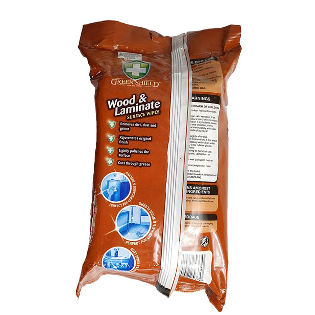 Green Shield Wood & Laminate Wipes 70pk