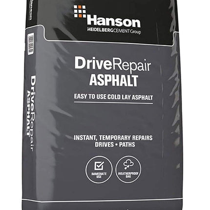 Hanson 3 x Black Bitumen Macadam (Tarmac) 25 Litre Bag
