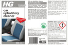 HG Car Upholstery Cleaner - Car Upholstery Cleaner Spray for Routine Cleaning and Stain Removal, Ideal for Cars, Caravans, and Boats - 500ml