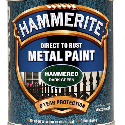 Hammerite Metal Paint Hammered 750ml Dark Green by Hammerite