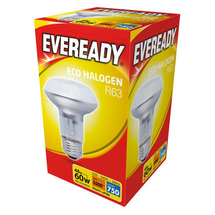 Eveready ECO Halogen Reflector R63 46W (60W Equivalent) E27 Cap Light Bulb, 46 W