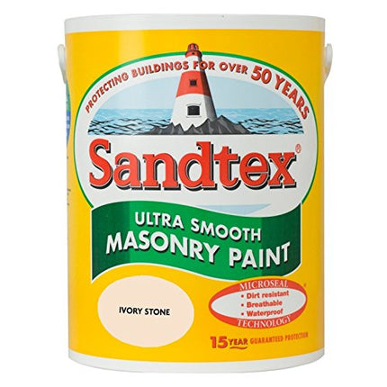 Sandtex Smooth Masonry 5L Ivory Stone