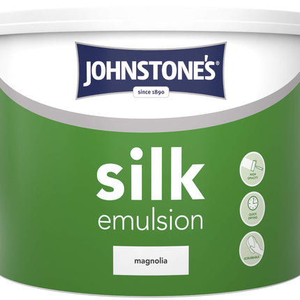 Johnstone's Contract Vinyl Silk 10L Magnolia Paint