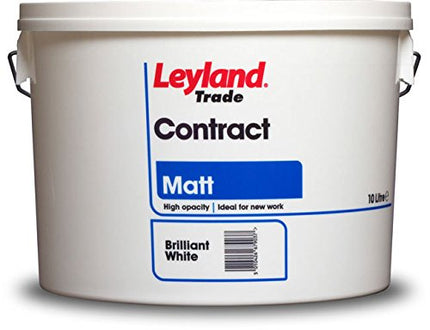 Leyland Contract Matt 10L Brilliant White (196370)