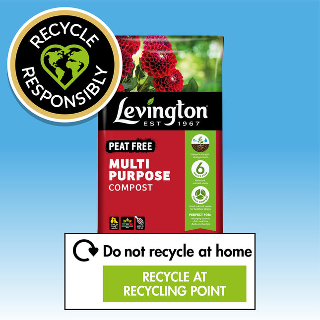Levington PEAT FREE Multi Purpose Compost, 40 litre
