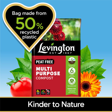 Levington PEAT FREE Multi Purpose Compost, 40 litre