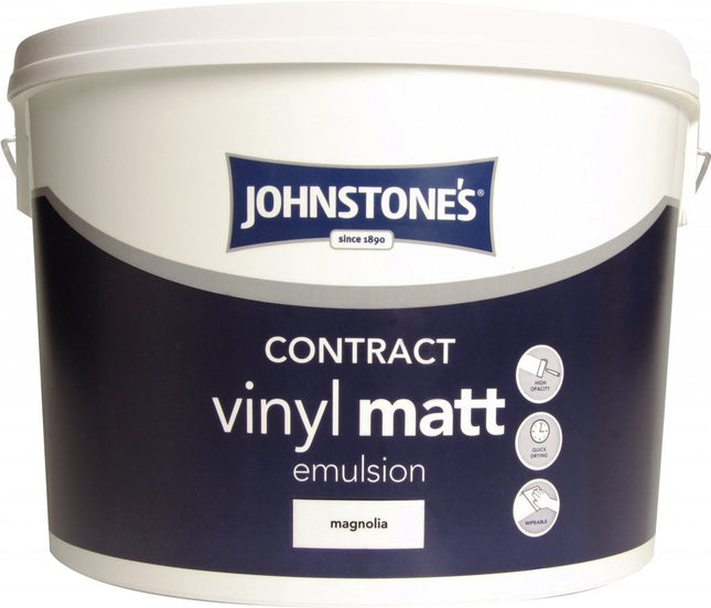 Johnstone's Contract Vinyl Matt 10L Magnolia