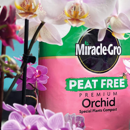 Miracle-Gro PEAT FREE Premium Orchid Compost - 6 Litre BAG, (New 2020 Range), Pink
