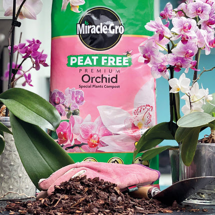 Miracle-Gro PEAT FREE Premium Orchid Compost - 6 Litre BAG, (New 2020 Range), Pink