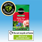 Miracle-Gro PEAT FREE Premium Rose, Tree & Shrub Compost, 40 Litres