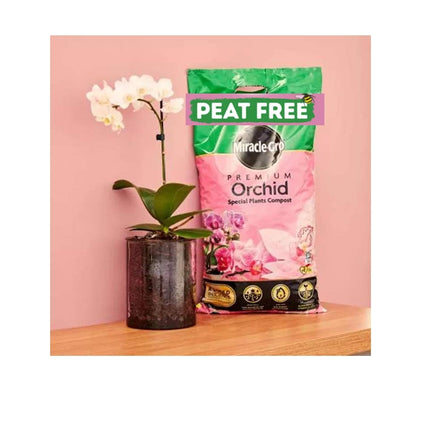 Miracle Gro Peat Free Premium Orchid Potting Compost With Vital Minerals 6L Bag