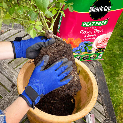 Miracle-Gro PEAT FREE Premium Rose, Tree & Shrub Compost, 40 Litres