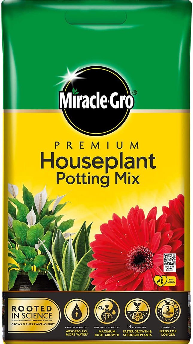 Miracle-Gro 3 x Potting Mix compost - 10L BAG, (New 2020 Range)