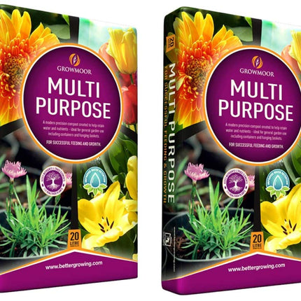 GROWMOOR 2x 20L Multipurpose Compost