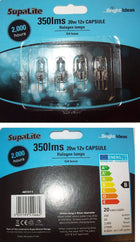 Halogen Capsule Lamps Light Bulbs 4 X 20 WATT 12V, G4 Base