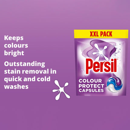 Persil XL 3-in-1 Washing Capsules Outstanding Stain Removal with No Residues Even in Quick and Cold Washes 7 Days of Lasting Freshness Washing Pods 48 Washes (Buy 4, Colour Protect)