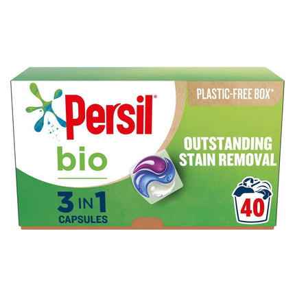 Persil 3-In-1 Washing Capsules, Bio, 40 Washes (Buy 2)