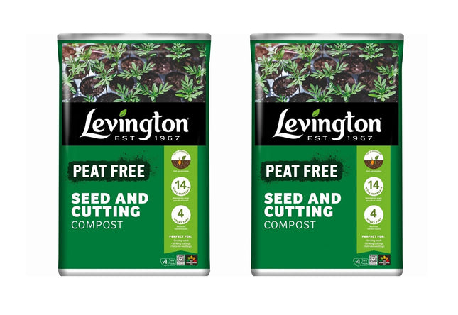 Seed and Cutting Compost Peat Free Levington 20L Pack of 2