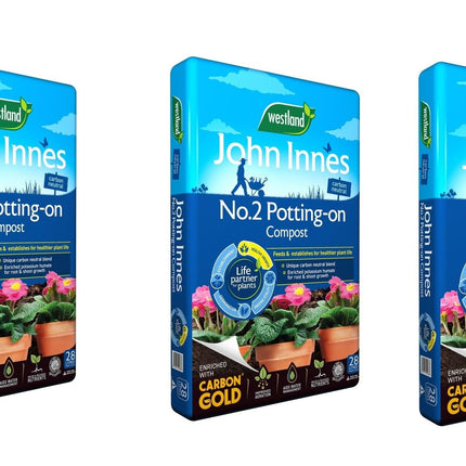 John Innes Peat Free No.2 Potting-On Compost 28L Pack of 3