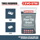 EVO-STIK Floor Tile Grout, Fast Setting Grey - 5kg - For Wood and Concrete Floors - Waterproof - For Interior and Exterior Use