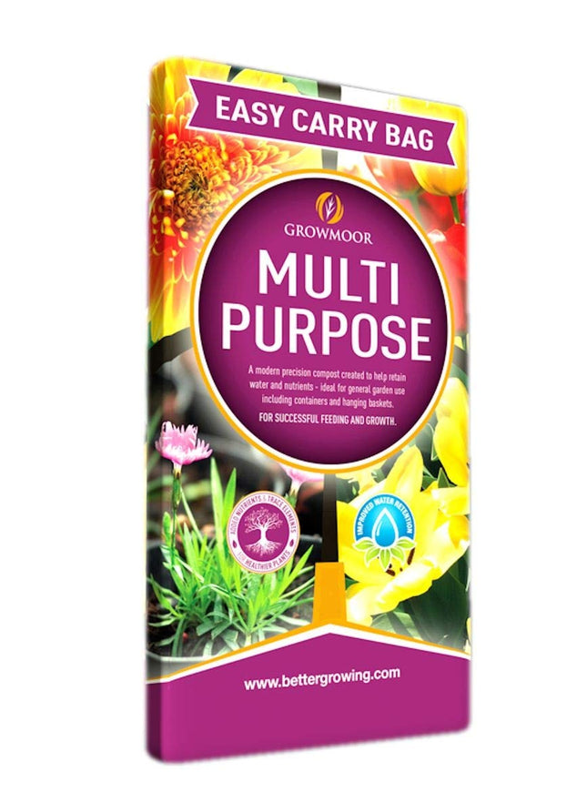 GROWMOOR 10 Litre Multi Purpose Enhanced Compost Bag with Added Nutrients (1 Bag)