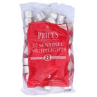 2 X Prices Patent Candles Sentinel Nightlights Bag, Pack of 50