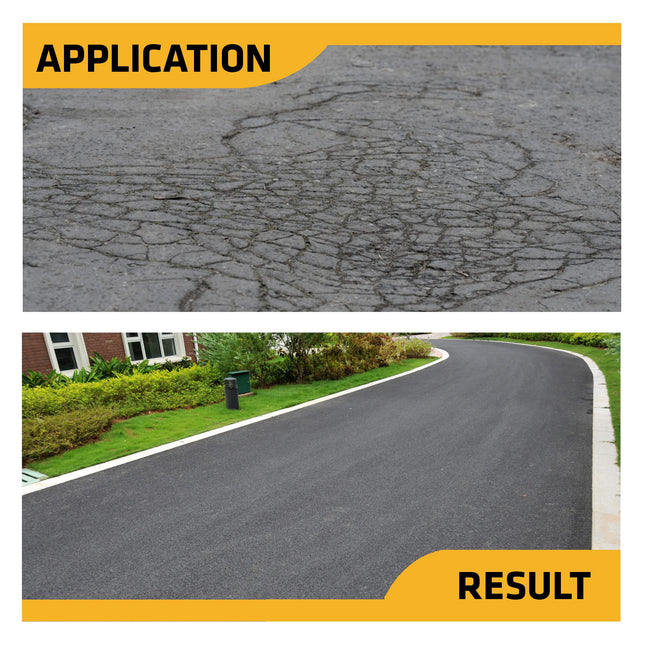 Everbuild Tarmac Restorer – Restores Tarmac To A Deep Black Finish – High-Performance Surface Coating – Quick-Drying – Black – 5 Litre